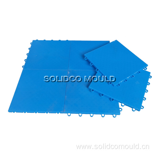 Custom plastic rubber puzzle interlocking floor tiles mould